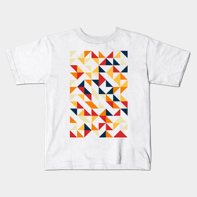 Cute Geometric Pattern - Triangle #2 Kids T-Shirt by Trendy-Now